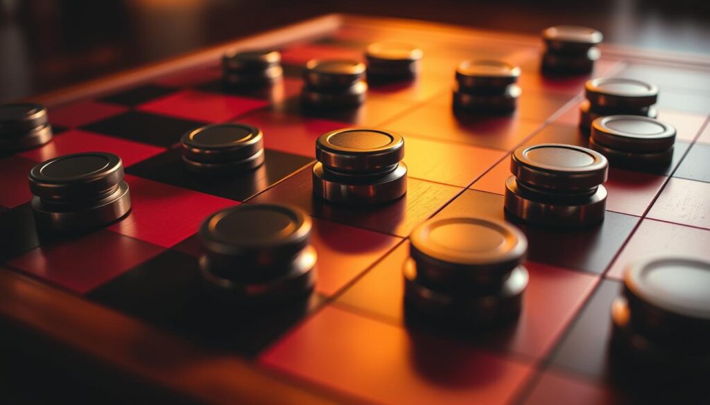 Checkers game board